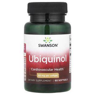 Swanson Ubiquinol 50 mg 60 рідких капсул SWV-02393 фото