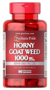 Puritan's Pride Horny Goat Weed 1000 mg 90 капсул 051818 фото