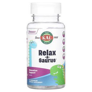 Добавка для заспокоєння для дітей, KAL Relax-a-Saurus 30 жувальних таблеток CAL-660221 фото