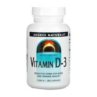 Vitamin D-3 2000 IU - 200 caps 2023-10-2705 фото