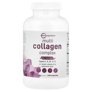 Micro Ingredients Multi-Collagen Complex 240 капсул MII-16736 фото