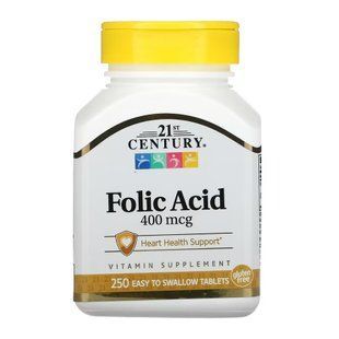 Folic Acid 400 mcg - 250 tabs 100-33-7347772-20 фото
