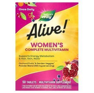 Nature's Way Alive! Women's Complete Multivitamin 50 таблеток NWY-13663 фото