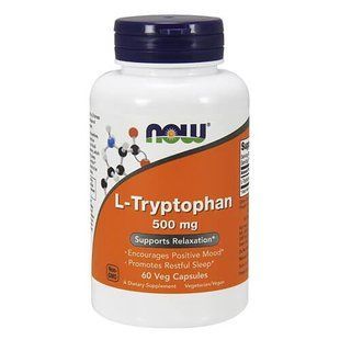 Now L-Tryptophan 500 mg 60 капсул copy_NOW-000166 фото