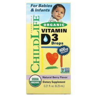 ChildLife Organic Vitamin D3 400 IU 6,25 мл CDL-16200 фото