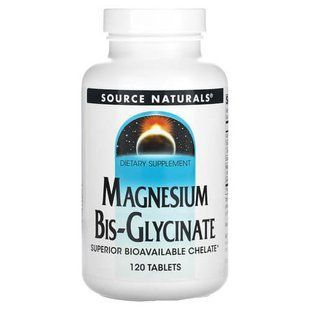 Source Naturals Magnesium Bis-Glycinate 120 таблеток SNS-02132 фото
