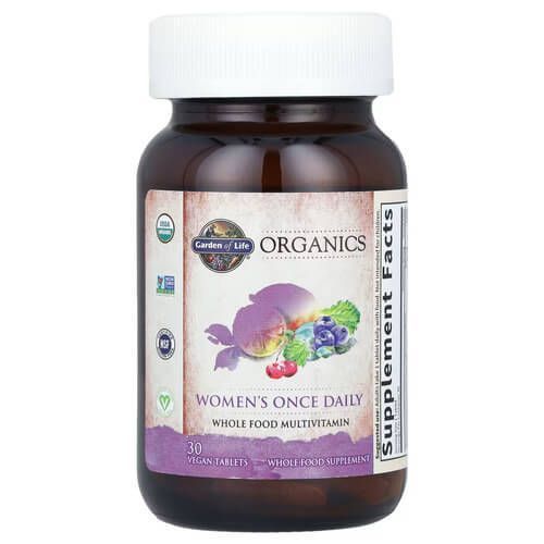 Garden of Life Organics Women's Once Daily 30 рослинних таблеток GOL-11775 фото