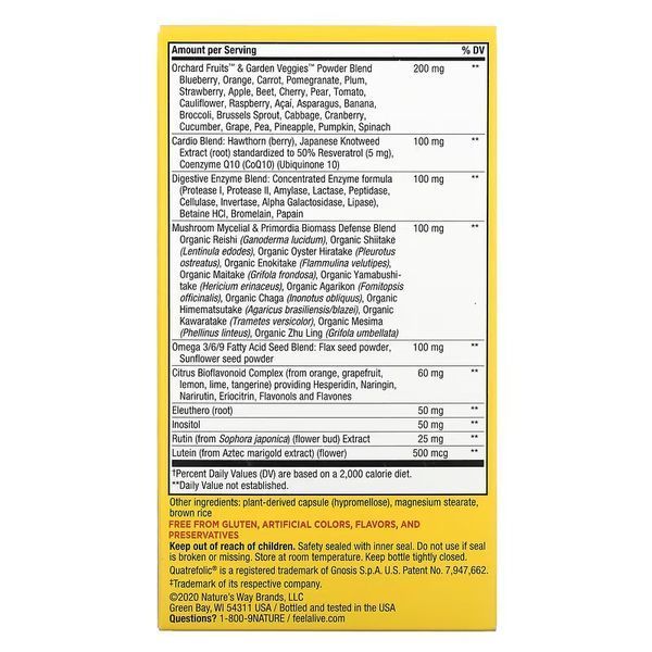 Nature's Way Alive! Max6 Potency Multivitamin No Added Iron 90 капсул NWY-15092 фото