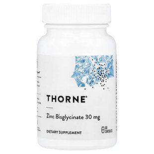 Thorne Zinc Bisglycinate 30 mg 60 капсул THR-01174 фото