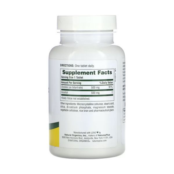 Choline & Inositol 500mg - 60 tabs 2023-10-5222 фото