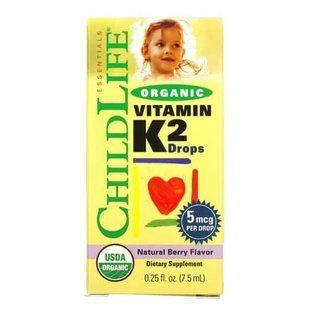 Вітамін К2 для дітей, ChildLife Organic K-2 7.5 мл 15801 фото