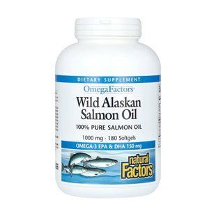 Wild Alaskan Salmon Oil 1000mg - 180 softgels 2023-10-5746 фото