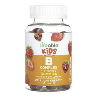 B Complex + Vitamin C Kids - 60 gummies 2023-10-7264 фото