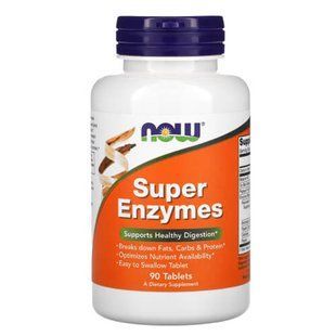 NOW Super Enzymes 90 таблеток NOW-02960 фото