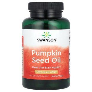 Swanson Pumpkin Seed Oil 1000 mg 100 капсул SW364 фото