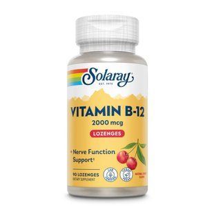 Vitamin B-12 2000mcg - 90 lozenges Natural Cherry 2023-10-2387 фото