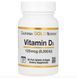 Вітамін D3, California Gold Nutrition Vitamin D3 5000 IU 90 капсул CGN-001065 фото 1