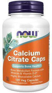 NOW Calcium Citrate Caps 120 капсул NOW-01238 фото