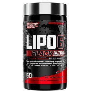 Жироспалювач, Lipo 6 Black Ultra Concentrate - 60 капсул 100-29-20 фото