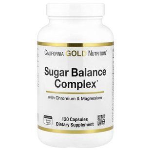 California Gold Nutrition Sugar Balance Complex 120 капсул SPN-02340 фото