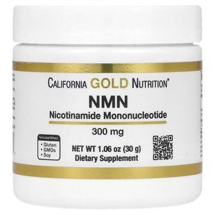 California Gold Nutrition NMN Powder 300 mg 30 грам CGN-02169 фото