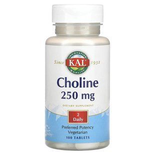 KAL Choline 125 mg 100 таблеток CAL-58874 фото