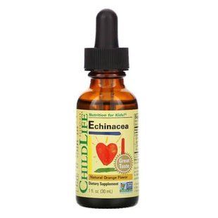 Ехінацея для дітей зі смаком натурального апельсина, ChildLife Echinacea 30 ml 11091 фото