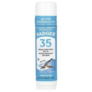 Badger Active Sunscreen Stick SPF 35 18.4 г WSB-47207 фото