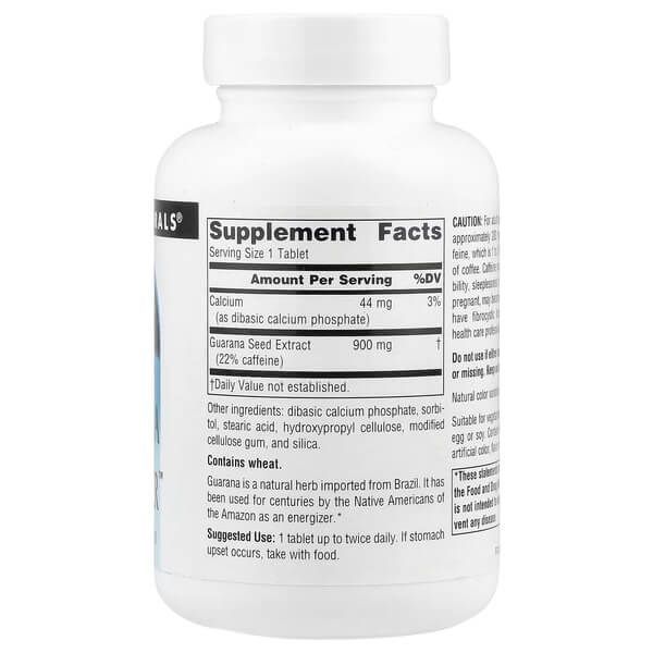 Source Naturals Guarana Energizer 60 таблеток SNS-01819 фото