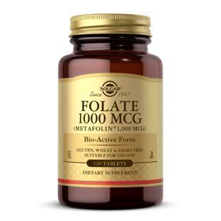 Folate 1000 mcg (as Metafolin) - 120 tabs 2023-10-4152 фото