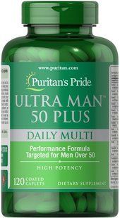 Puritan's Pride Ultra Man 50 Plus 120 таблеток 17312 фото
