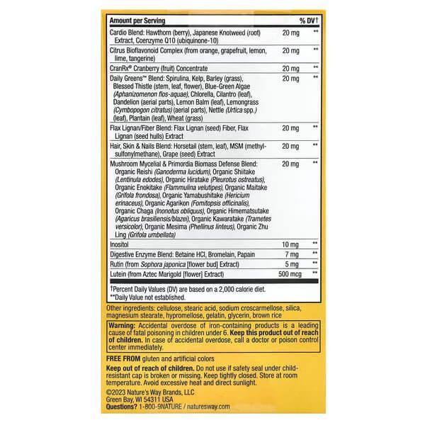 Nature's Way Alive! Women's Ultra Potency Complete Multivitamin 60 таблеток NWY-15686 фото
