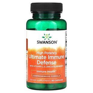 Swanson Ultimate Immune Defense with C, D, Zinc & Elderberry 60 капсул SW1812 фото