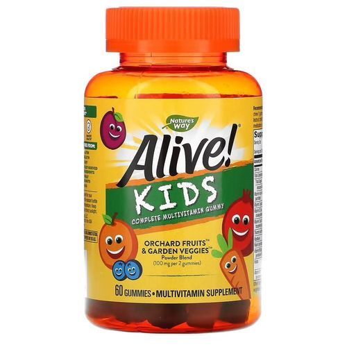 Nature's Way Alive! Kids Complete Multivitamin 60 жувальних цукерок NWY-15788 фото