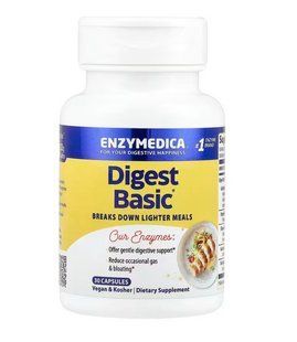 Ферменти для засвоєння їжі, Enzymedica, Digest Basic, Essential Enzyme, 30 капсул ENZ-229050 фото