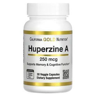 California Gold Nutrition Huperzine A 250 mcg 30 капсул CGN-02167 фото