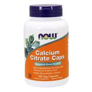 NOW Calcium Citrate Caps (120 veg caps) 08952-01 фото