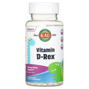 KAL Dinosaurs Vitamin D-Rex 90 жувальних таблеток. copy_CAL-46202 фото