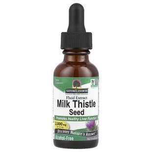 Nature's Answer Milk Thistle Seed 2,000 mg 30 мл NTA-00645 фото