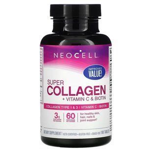 NeoCell Super Collagen + Vitamin C & Biotin 180 таблеток NEL-13260 фото