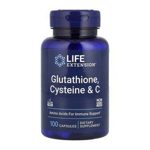 Glutathione Cysteine & C - 100 caps 2023-10-3876 фото