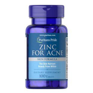 Puritan's Pride Zinc for Acne 100 таблеток 02580 фото