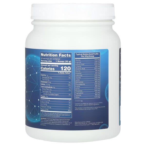 MRM Nutrition Egg White Protein 680 грам, Шоколад MRM-72075 фото