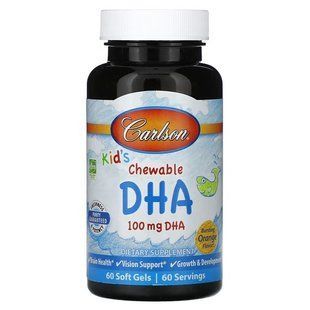 Carlson Kid's Chewable DHA 100 mg 60 капсул CAR-01570 фото