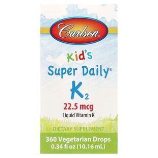 Carlson Kid's Super Daily K2 22.5 mcg 10.16 мл CAR-10330 фото