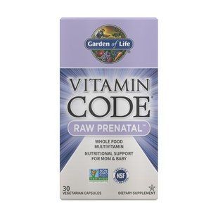 Garden of Life Vitamin Code RAW Prenatal 30 капсул GOL-11589 фото