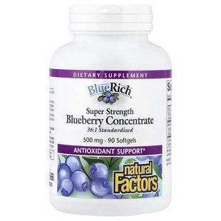 Natural Factors Blueberry Concentrate 500 mg 90 рідких капсул NFS-04516 фото