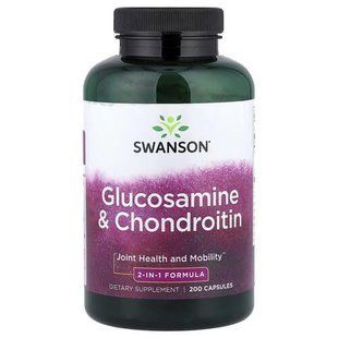 Swanson Glucosamine & Chondroitin 200 капсул SW889 фото