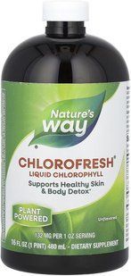 Рідкий хлорофіл, Nature's Way Liquid Chlorophyll 480 мл NWY-003502 фото