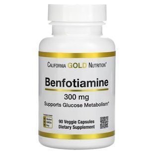 California Gold Nutrition Benfotiamine 300 mg 90 капсул CGN-02023 фото